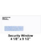 Piographics Security Window Envelope sample