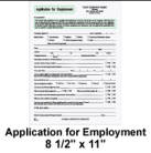 Piographics Application for Employment sample