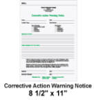 Piographics Corrective Action Warning Notice Sample